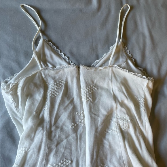 White Romper with White embroidered detailing - Picture 5 of 7